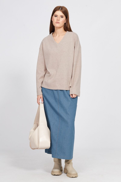 Юбка EOLA 2456 темно-голубой - фото 1