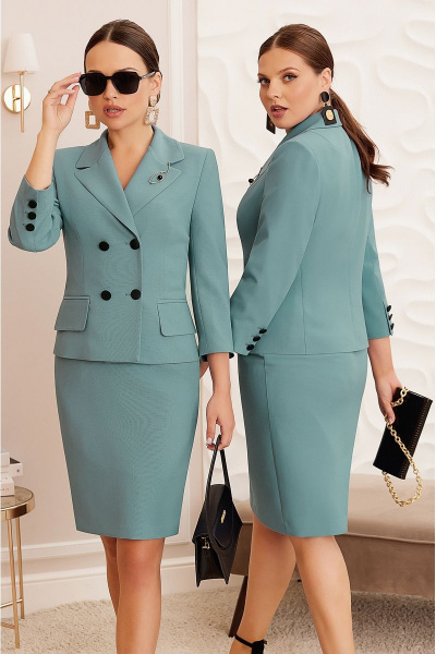 Жакет, юбка Lissana 4805 морская-глубина - фото 4