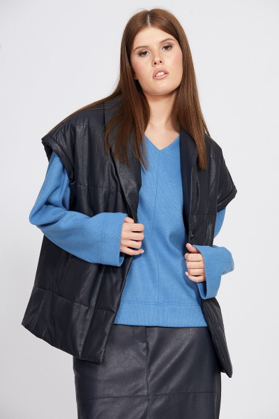 Жилет EOLA 2468 темно-синий - фото 6