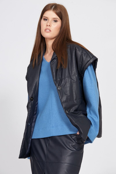 Жилет EOLA 2468 темно-синий - фото 5