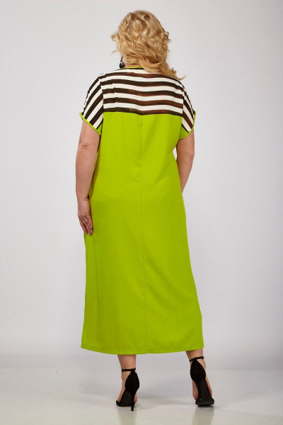 Платье из льна и текстиля с асимметричным кроем и карманами Grace for you 1024 - фото 5