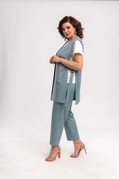 Комплект жилет и брюки с эластичным поясом и карманами Almirastyle 289 - фото 3