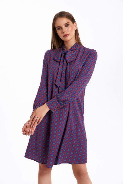 Платье KaVaRi 1052 терракотовый - фото 4