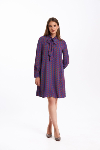 Платье KaVaRi 1052 терракотовый - фото 3