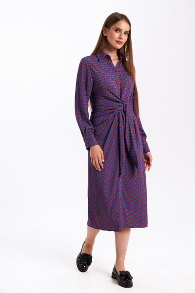 Платье KaVaRi 1053 терракотовый - фото 2