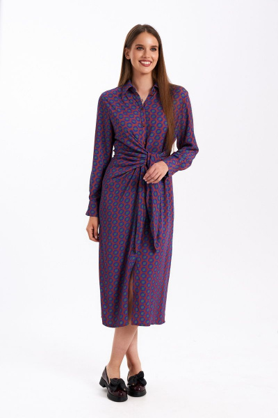 Платье KaVaRi 1053 терракотовый - фото 1