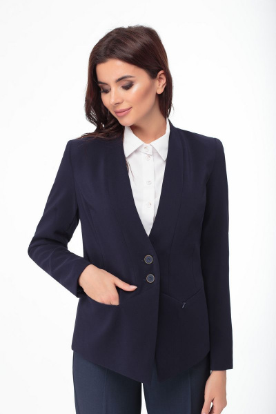 Жакет Anelli 248 темно-синий - фото 1