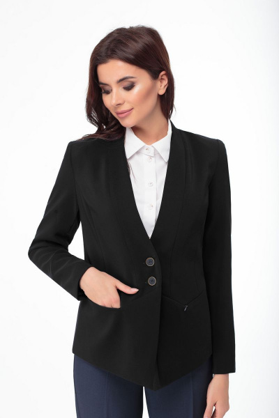 Жакет Anelli 248 черный - фото 2