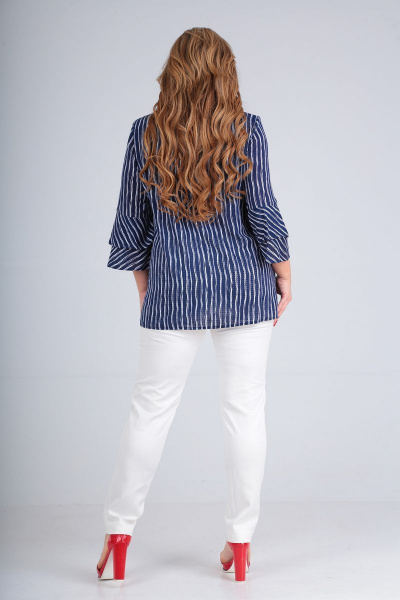 Блуза SOVITA M-662 сине-белый - фото 5