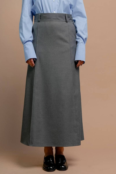 Юбка JRSy 2347 серый_меланж - фото 2