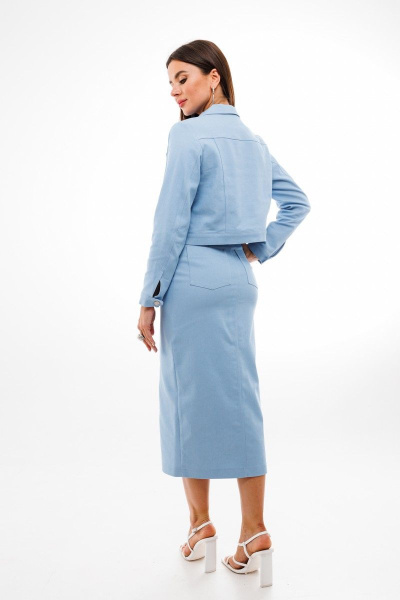 Жакет Anelli 717 голубой - фото 5