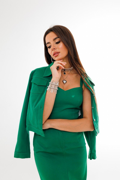 Жакет Anelli 717 зеленый - фото 2