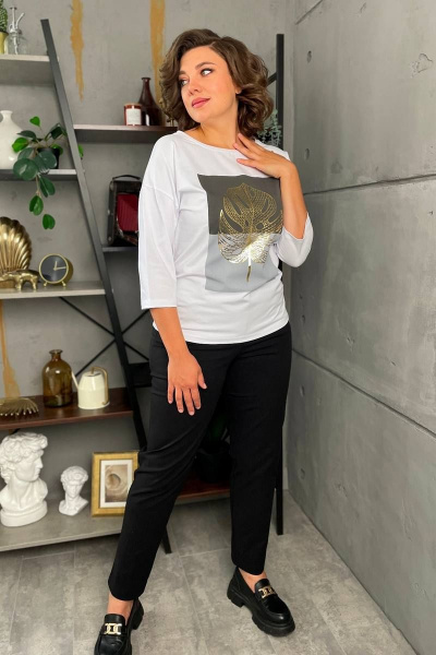 Джемпер Rumoda 2139 белый - фото 7