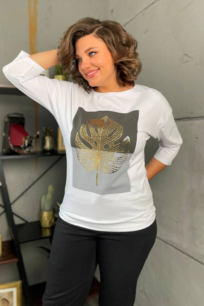 Джемпер Rumoda 2139 белый - фото 3