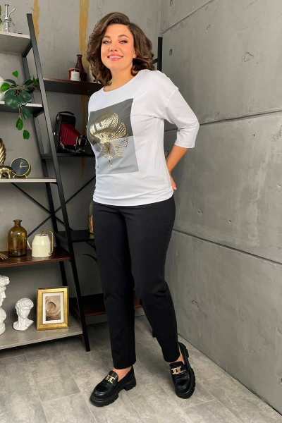 Джемпер Rumoda 2139 белый - фото 5