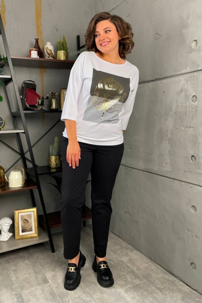 Джемпер Rumoda 2139 белый - фото 4