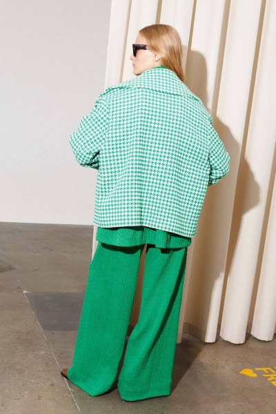 Жакет свободного кроя оверсайз из шерстяного текстиля Lokka 1217 Т - фото 7