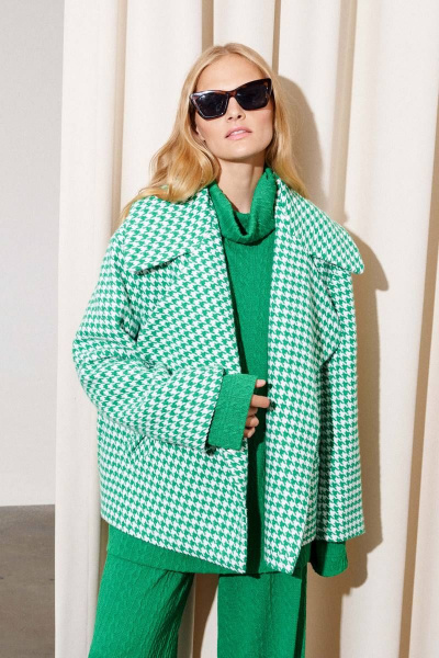 Жакет свободного кроя оверсайз из шерстяного текстиля Lokka 1217 Т - фото 1