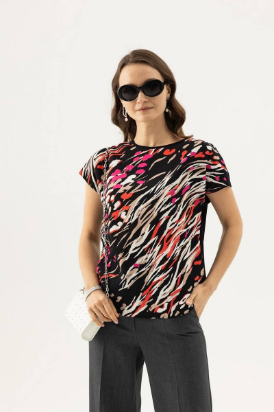 Классическое платье из текстиля с рельефами и завязками Femme & Devur 30825 2.32F(170) - фото 1