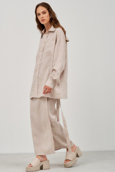 Блуза, юбка RAWR 441 бежевый - фото 2