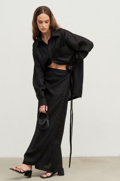 Блуза, юбка RAWR 441 черный - фото 1