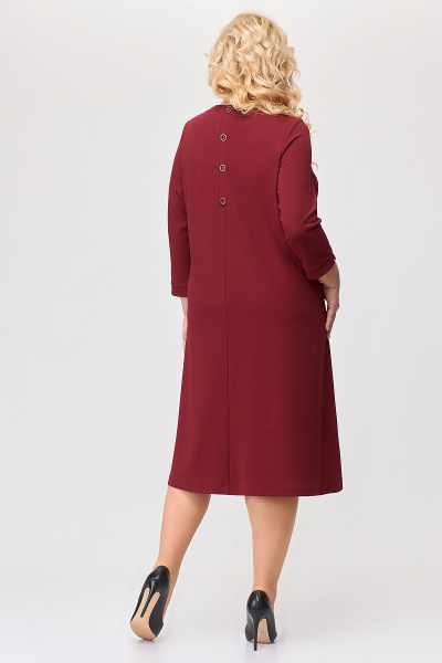 Платье приталенное А-силуэт с асимметричным подрезом Algranda А3948-1 - фото 7