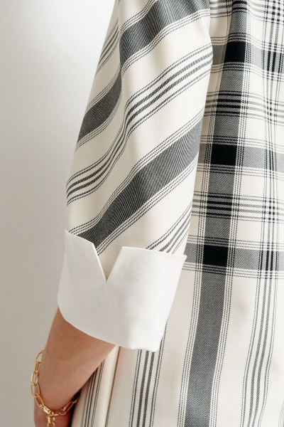 Платье делового стиля до середины колена с клеткой Morozov Amavie 1.1984_A1_Adri клетка+полоска - фото 8