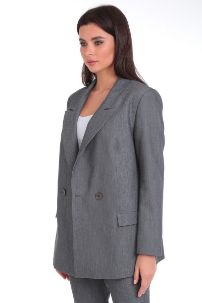 Комплект из жакета и брюки на подкладке с накладными карманами Angelina & Сompany 824 - фото 7