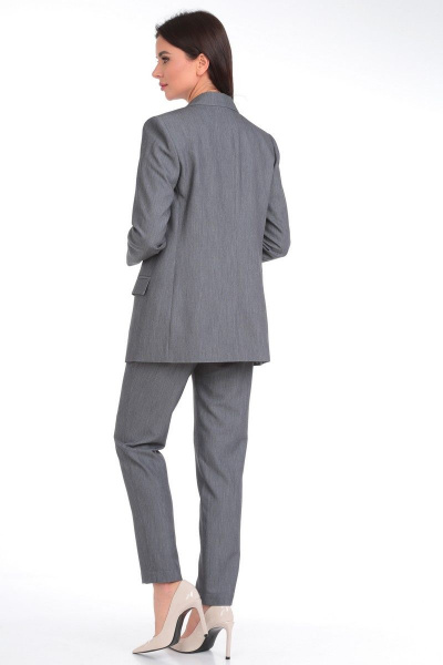 Комплект из жакета и брюки на подкладке с накладными карманами Angelina & Сompany 824 - фото 2