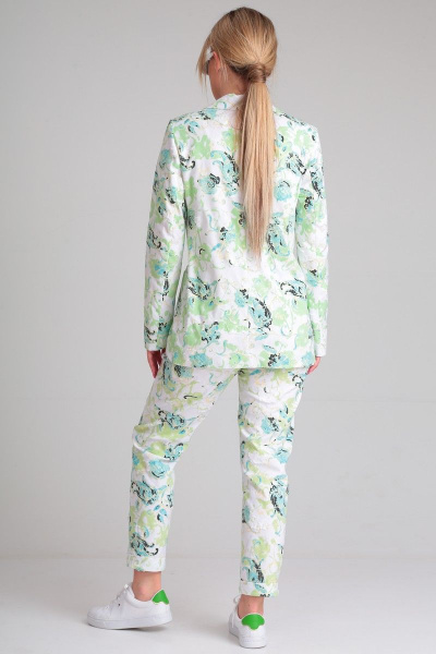 Брюки и жакет из хлопка в ярком стиле на каждый день Angelina & Сompany 832 - фото 8