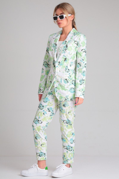 Брюки и жакет из хлопка в ярком стиле на каждый день Angelina & Сompany 832 - фото 7