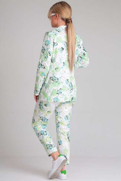 Брюки и жакет из хлопка в ярком стиле на каждый день Angelina & Сompany 832 - фото 2