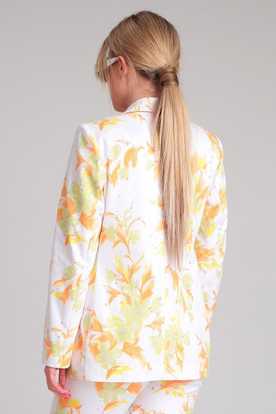 Жакет из джинсовой ткани с классическим кроем и накладками Angelina & Сompany 864 - фото 2