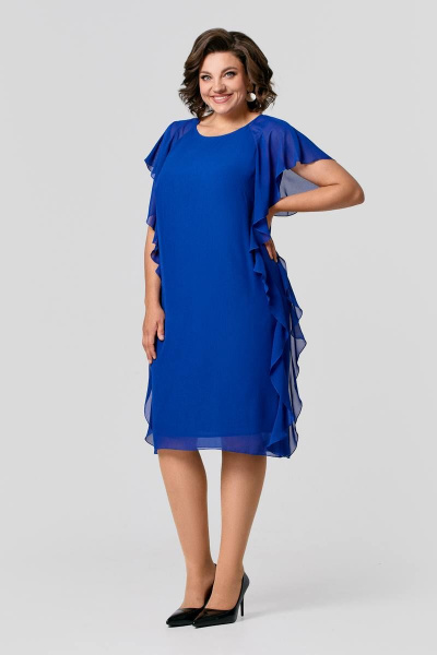 Платье IVA 1513 васильковый - фото 2