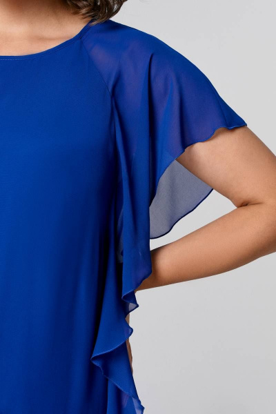 Платье IVA 1513 васильковый - фото 4