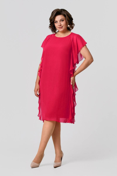 Платье IVA 1513 коралловый - фото 2