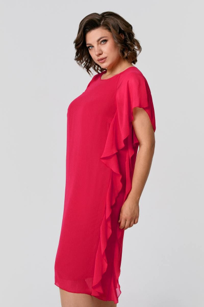 Платье IVA 1513 коралловый - фото 3