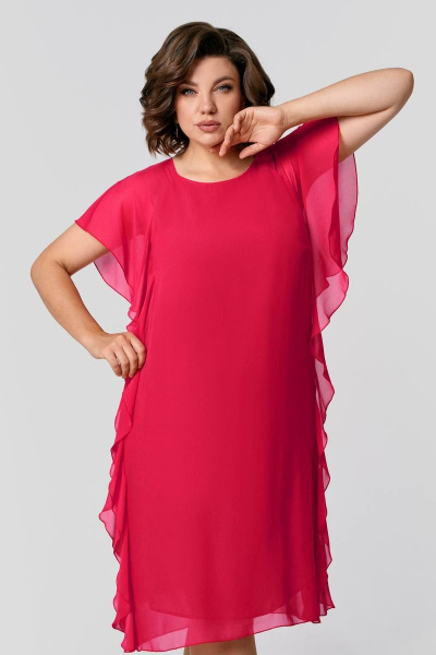 Платье IVA 1513 коралловый - фото 1