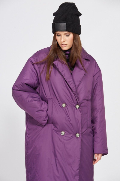 Пальто EOLA 2441 ежевика - фото 12