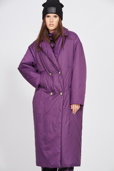 Пальто EOLA 2441 ежевика - фото 11
