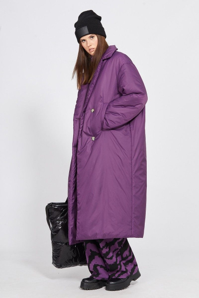 Пальто EOLA 2441 ежевика - фото 4