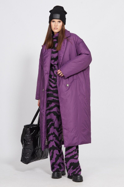 Пальто EOLA 2441 ежевика - фото 3