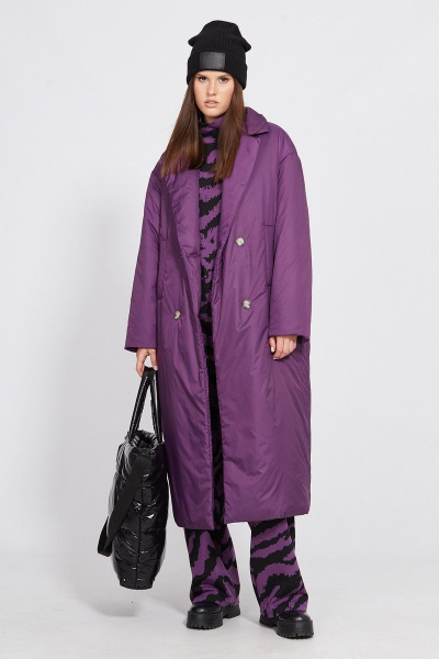 Пальто EOLA 2441 ежевика - фото 2