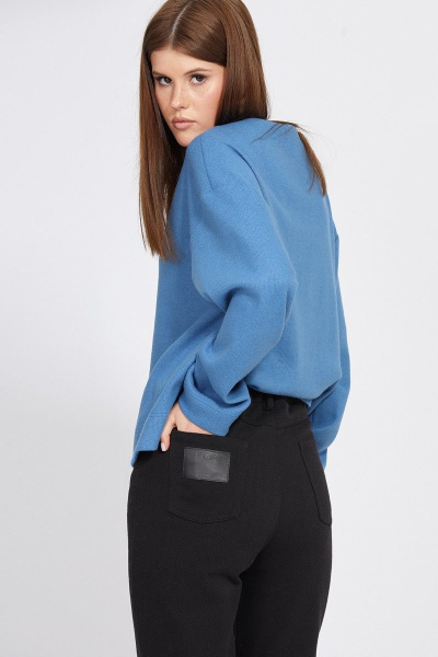 Джинсы зауженные с карманами и эластичным поясом EOLA 2478 черный - фото 17