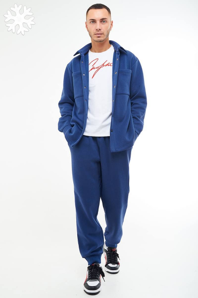 Костюм из трикотажа с рубашкой на кнопках GO M3032/20-01.182-188 - фото 1