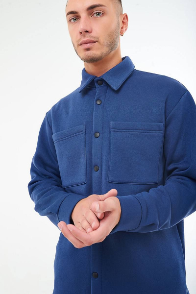 Костюм из трикотажа с рубашкой на кнопках GO M3032/20-01.182-188 - фото 8