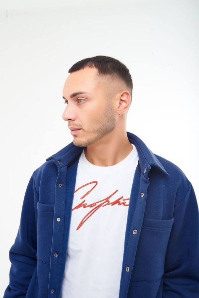 Костюм из трикотажа с рубашкой на кнопках GO M3032/20-01.182-188 - фото 5