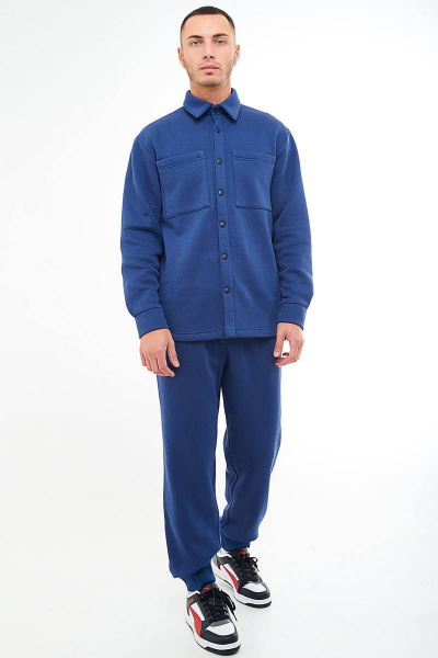 Костюм из трикотажа с рубашкой на кнопках GO M3032/20-01.182-188 - фото 4