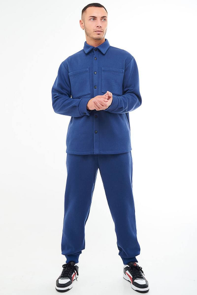 Костюм из трикотажа с рубашкой на кнопках GO M3032/20-01.182-188 - фото 3