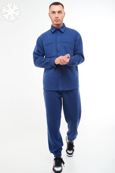 Костюм из трикотажа с рубашкой на кнопках GO M3032/20-01.182-188 - фото 2
